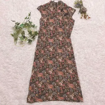 삼양상회 차이나풍 플라워 원피스 13AR L