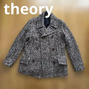 theory 피코트 울 혼방 브라운 계열 트위드