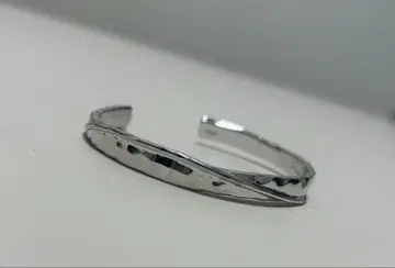 ete 925 뱅글 실버 트위스트 디자인