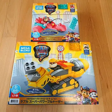 파우패트롤 MEGA BLOKS 리버티 바이크 라블 불도저 세트