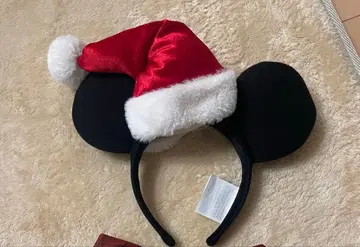 홍콩 디즈니 크리스마스 미키 산타 모자 머리띠