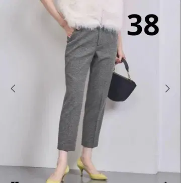 2024 유나이티드 애로우즈 라이트 트위드 슬림 팬츠 블랙 38 새상품급