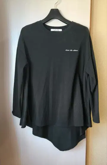 라리아 롱 T셔츠 블랙