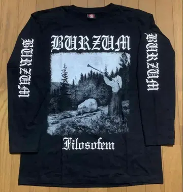 바즈 Burzum 롱티 M 사이즈 블랙 메탈