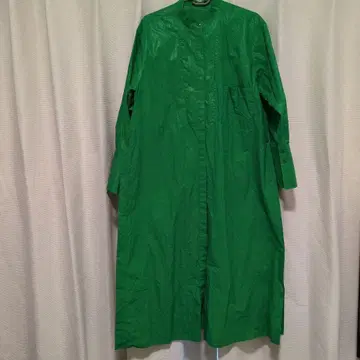 DRESSLAVE 그린 롱 기장 코트