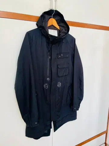 WHITE MOUNTAINEERING 블랙 마운틴 후드티 L 사이즈