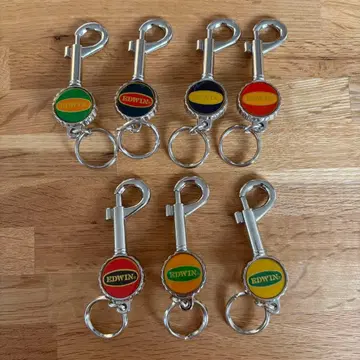 [ 미사용 ] EDWIN 키링 7세트