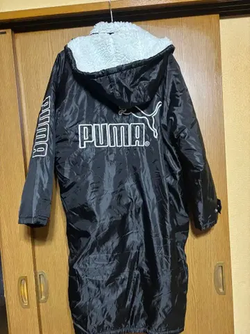 푸마 벤치 코트 M 사이즈 블랙 자수