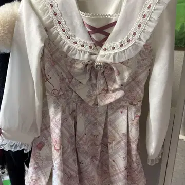 쏘잉 베어 패턴 셋업 화이트