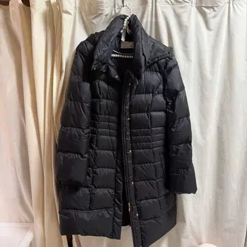 any sis 블랙 다운 자켓 후드 부착