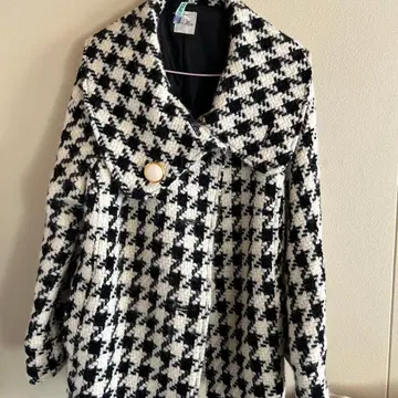 노카라 체크 자켓