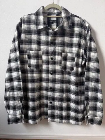 ONAOSHI GEORGE 체크 무늬 플란넬 셔츠 L 사이즈