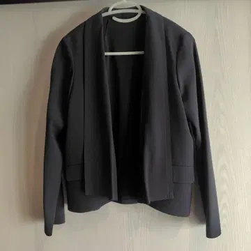 레킵 네이비 노카라 자켓