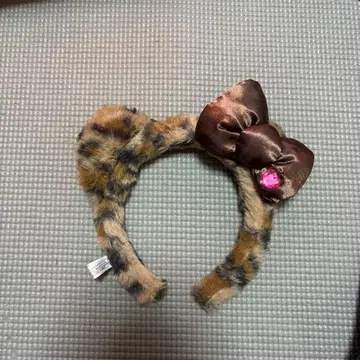 레오파드 무늬 키티 머리띠 유니버셜