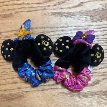 미키 모양 헤어 액세서리 2개 세트