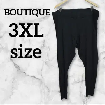BOUTIQUE [ 3XL ] 블랙 블랙 레깅스 스패츠 무지 빅