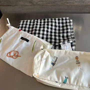 올드 맨즈 테일러 주방 크로스 & 복조리 & 파우치 세트