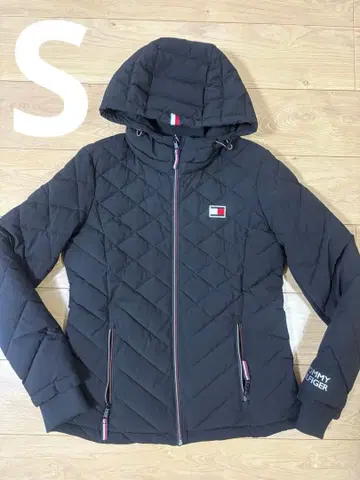 TOMMY HILFIGER 블랙 퀼팅 자켓 S 사이즈