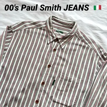 00's Paul Smith JEANS 이탈리안 컬러 스트랩 셔츠