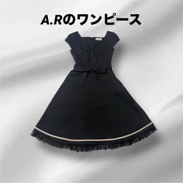 A.R 원피스 밑단에 튤 귀여운 여성용 2 반팔 청순