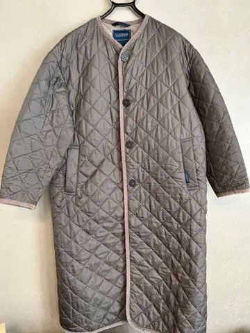 여성용 LAVENHAM 퀼팅 롱 코트 36