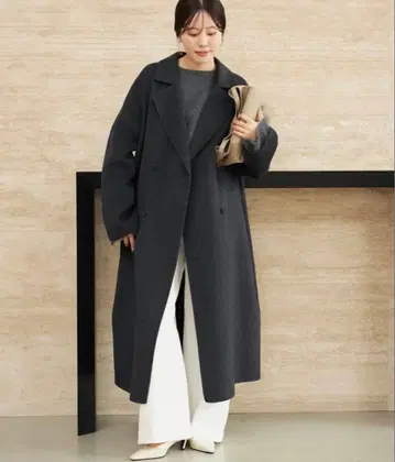 plage 플라주 매장 구매 해밀턴 피코트 그레이 36 새상품 뮤즈 드