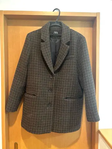 ZARA 체스터 코트 브라운 계열