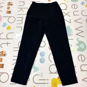 [ 미사용 ] 유니클로 방풍 엑스트라 웜 이지 팬츠 웜 팬츠 블랙 S