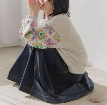 niko and - 크로셰 콤비 풀오버