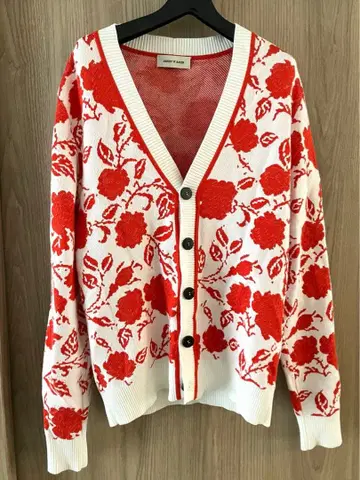[ 새상품 ] ERNEST W. BAKER 플라워 무늬 가디건 S 사이즈