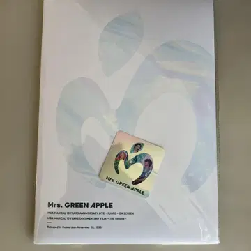 Mrs. GREEN APPLE 미세스 팜플렛&스티커