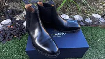 블랙 가죽 처카 부츠 1880