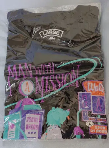 MAN WITH A MISSION 롱티 (블랙) L 맨위즈