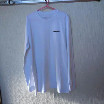 patagonia 화이트 긴팔 티셔츠 S