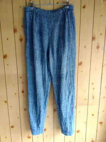 우사토 의류 팬츠 usaato 네이비 나염 초목 나염 바지 풀렝스