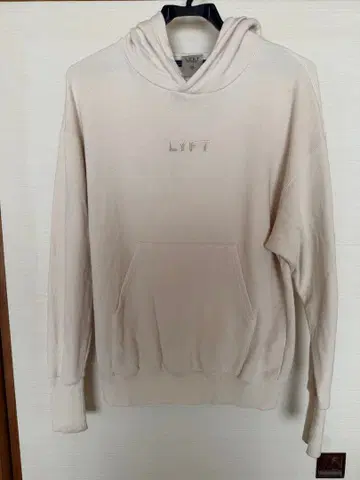 LYFT (리프트) 로고 자수 후디 후드티 S 베이지 / 새상품급