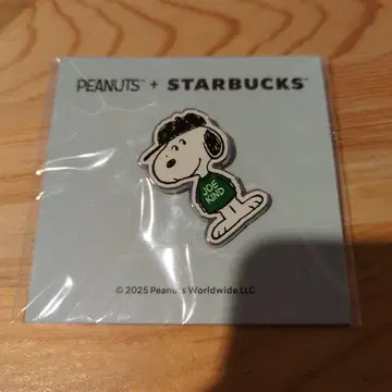 새상품 스누피 핀 배지 STARBUCKS 스벅
