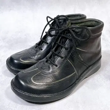 [ 스트로버 ] 컴포트 슈즈 (3.5) 가죽 하이컷 블랙