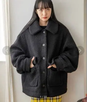 [ LOWRYS FARM ] 2WAY 보아 블루종 아우터