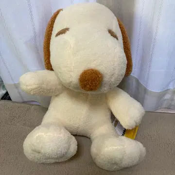 SNOOPY 봉제 인형 중형 뽑기 게임 스누피 약 37cm 익명 배송