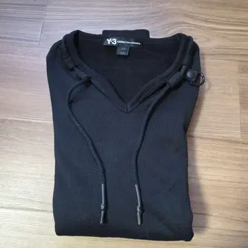 Y-3 블랙 V넥 트레이닝복
