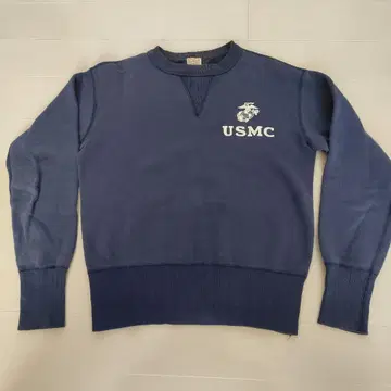 빈티지 Pearl River USMC 로고 네이비 트레이닝복