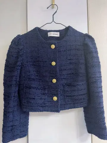 LILY BROWN 네이비 트위드 자켓