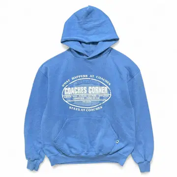 USA 구제 의류 러셀 풋볼 맨투맨 후드티 라이트 블루