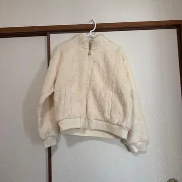 MICHAEL KORS 아이보리 플리스 자켓