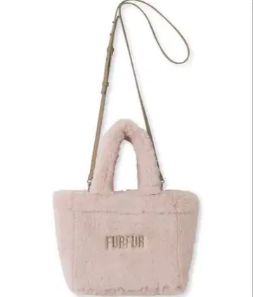 FURFUR 에코 퍼 토트백 핑크