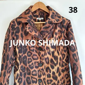 JUNKO SHIMADA 준코 시마다 레오파드 무늬 코트 38 M 상당