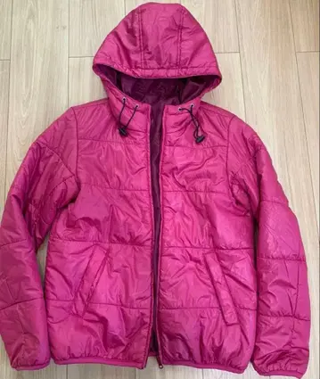 [ 익명 배송 ] GU 지유 다운 자켓 아우터 L 사이즈 핑크