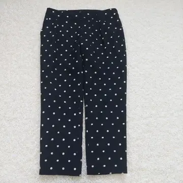 [ GRACE CONTINENTAL ] 울 블랙 도트 자수 슬랙스