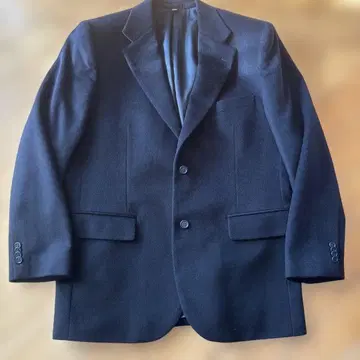 WIND ARMOR 캐시미어 100% 네이비 테일러드 자켓
